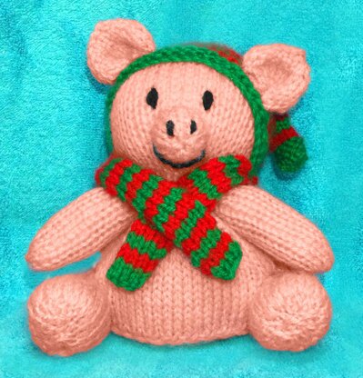 Christmas Winter Pig choc orange cover / toy