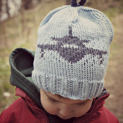 The Airplane Beanie - knitting pattern