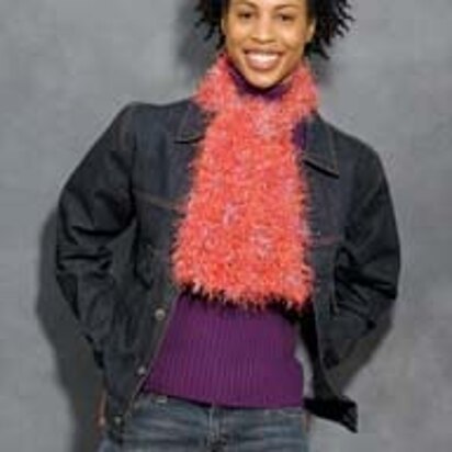 Quick & Easy Scarf in Lion Brand Homespun and Fun Fur - 40134