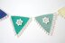 Bunting Flags with Bobble Edging