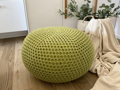 Super Chunky in Eskimo Puff Ottoman