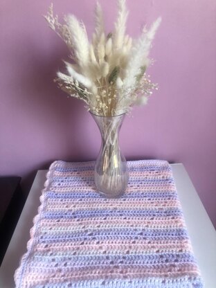 Crochet Diamond Baby Blanket