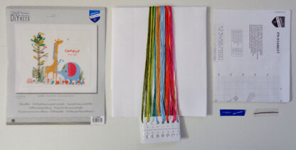 Vervaco Counted Cross Stitch Kit Jungle Animal Party Cross Stitch Kit