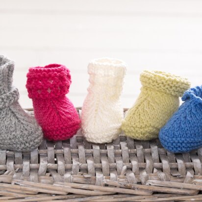 Super Easy Baby Booties