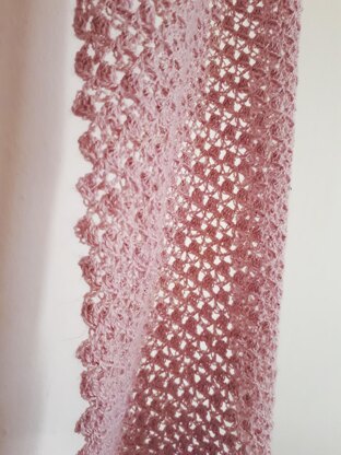 Rose petal scarf