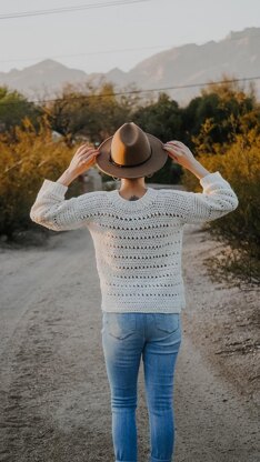 Crochet Spring Sweater - Honeysuckle Sweater