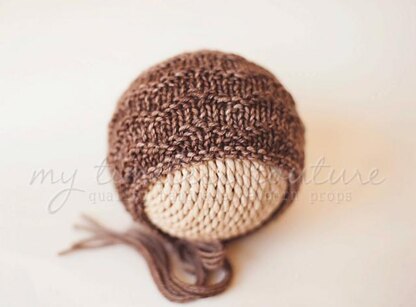 Chevron Ripples Newborn Bonnet