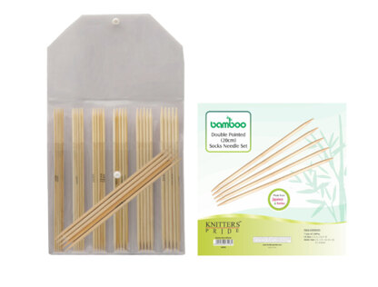 Knitter's Pride Bamboo 8" Double Pointed Needle Set