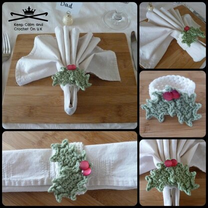 Holly Napkin Rings