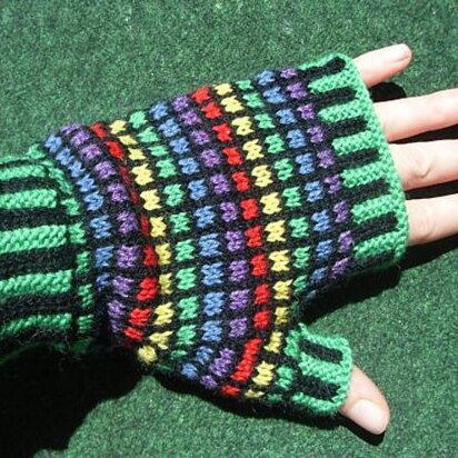 Stained glass mitts