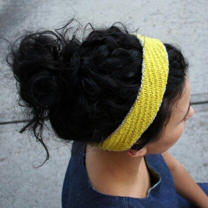 Oblique Seed stitch Headband