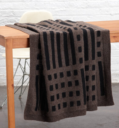 Mud Cloth Inspired Afghan in Lion Brand Vanna's Choice - L0719