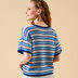 Clara Eyelet Striped Top in West Yorkshire Spinners Exquisite Lace - DBP0272 - Downloadable PDF