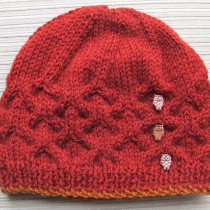 Lattice Stitch Hat for a Baby, Child and Adult