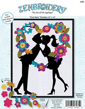 Design Works First Date Silhouette Needle Felting Kit - 10 x 13