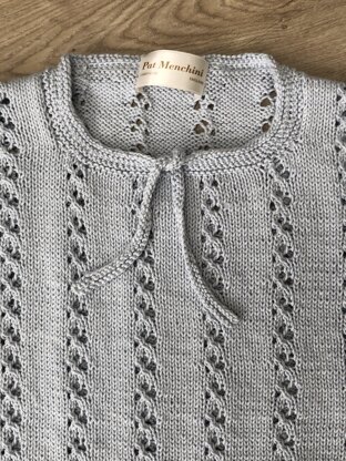 Eyelet Sweater with Floaty Peplum