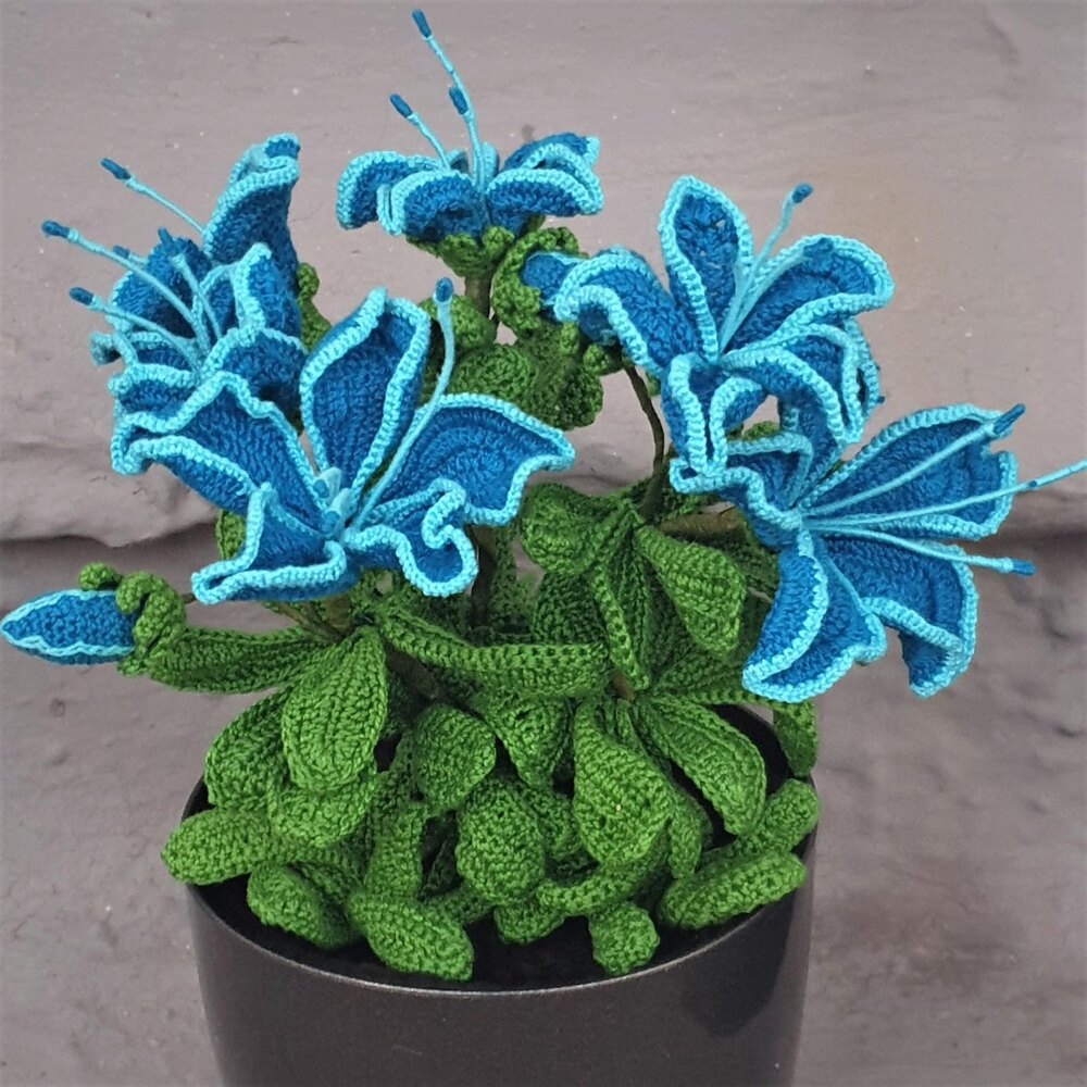 Blue Azalea Crochet pattern by Cleverlyblu | LoveCrafts