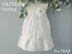 Knitting PATTERN Baby Dress Baptism Knitted Flower