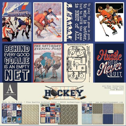 Authentique Paper Authentique All-Star Paper Pack - Hockey