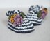 Striped Flower Bouquet Shoes