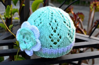 Diamond Lace Baby Hat