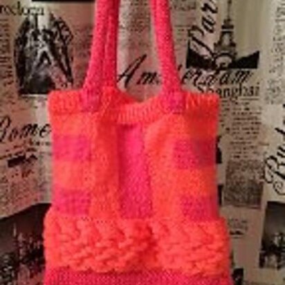 Bright Beach Bag - knitting pattern