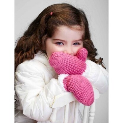 Let it Snow Mittens in Bernat Satin