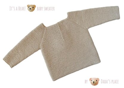 Teddy bear baby sweater