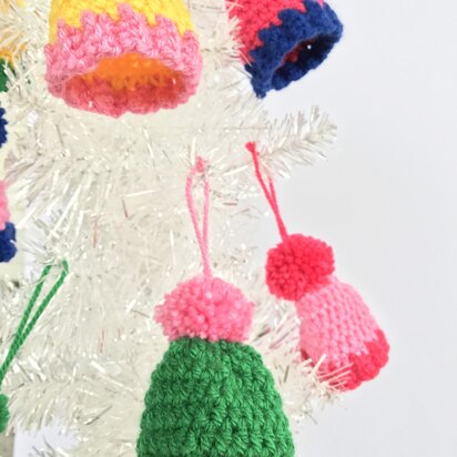 Pom Pom Beanie Hat Ornaments