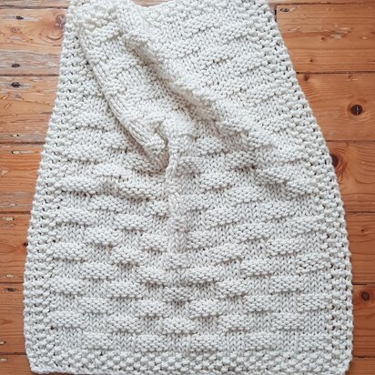 Chunky Basket Stitch Baby Blanket