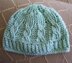 Cable Stitch Crocheted Baby Beanie