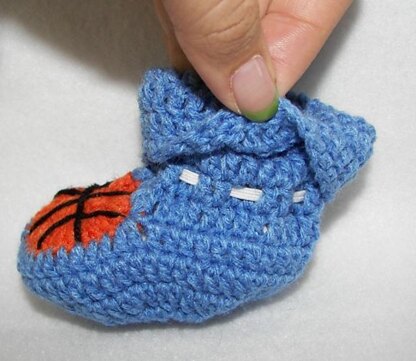 Basketball Baby Booties