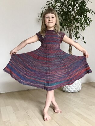 Ribbed Dress For Little Miss