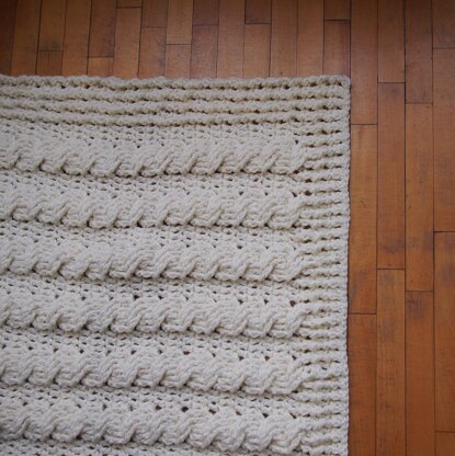 Very winter Cable blanket