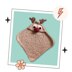 Prancer, Reindeer Hooded Baby Blanket, Baby First Christmas Knitted Gift