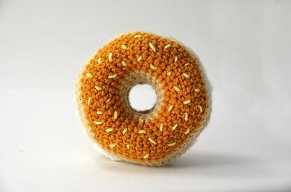 Bagel Crochet Pattern, Bagel Amigurumi