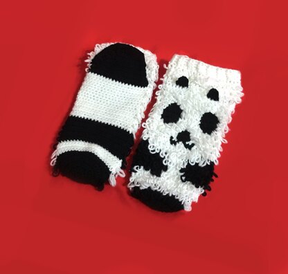 Fuzzy Panda Socks