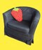 Strawberry Pillow Crochet Pattern, Strawberry Pillow Amigurumi