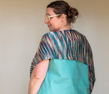 Coastal Sunset Celebration Shawl