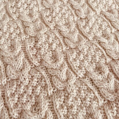Snowy Owl Blanket - knitting pattern