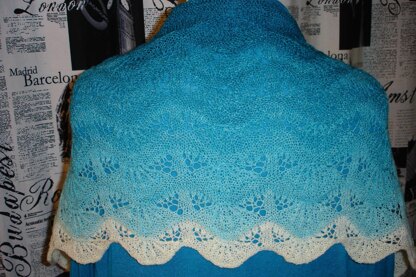 Sea Waves Lace Shawlette