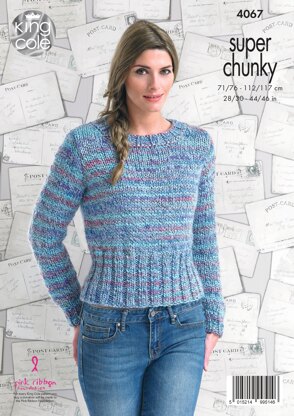 Sweaters in King Cole Super Chunky - 4067 - Downloadable PDF