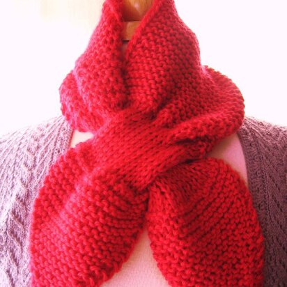 Heart to Heart Scarf - knitting pattern