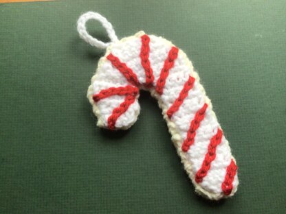 Christmas Sugar Cookie Candy Cane Ornament