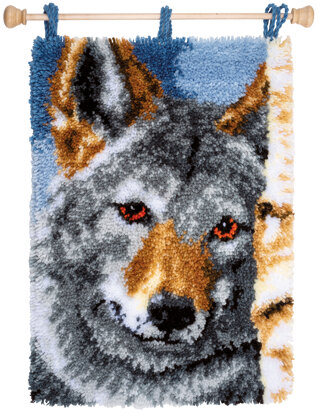 Vervaco Wolf Rug Latch Hook Kit - 40cm x 53cm