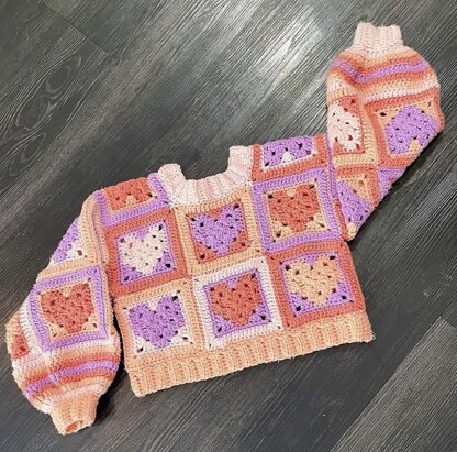 Willow Heart Crop Sweater