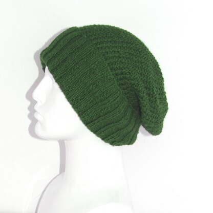 4 Ply Unisex Textured Slouch Hat CIRCULAR