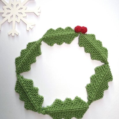 Jolly Holly Headband - knitting pattern