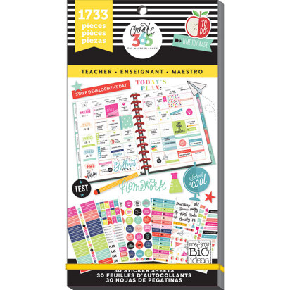 The Happy Planner Create 365 Big Teacher Value Pack - 1733 Pieces
