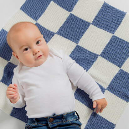 Sova Blanket - Afghan Knitting Pattern For Babies in MillaMia Naturally Baby Soft by MillaMia
